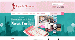 Desktop Screenshot of lojadamanicure.com.br